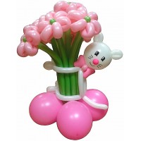 Букет розовых цветов с котенком 11 шт